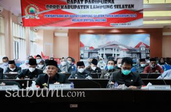 Bupati Lampung Selatan, H. Nanang Ermanto Sampaikan Laporan Keterangan Pertanggungjawaban (LKPJ) atas APBD 2020